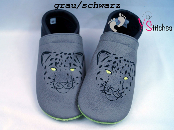 Lederpuschen Leopard